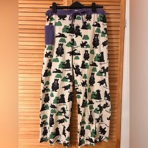Lazy One Huckleberry Bear Pajama Bottoms